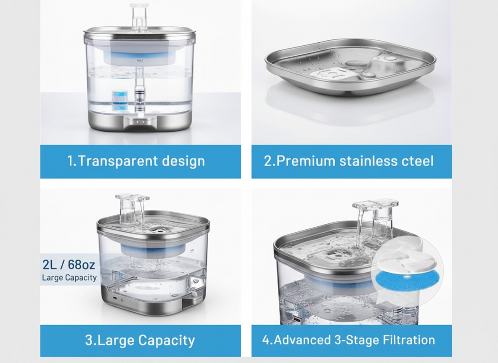 PawFlow Smart Pet Water Fountain